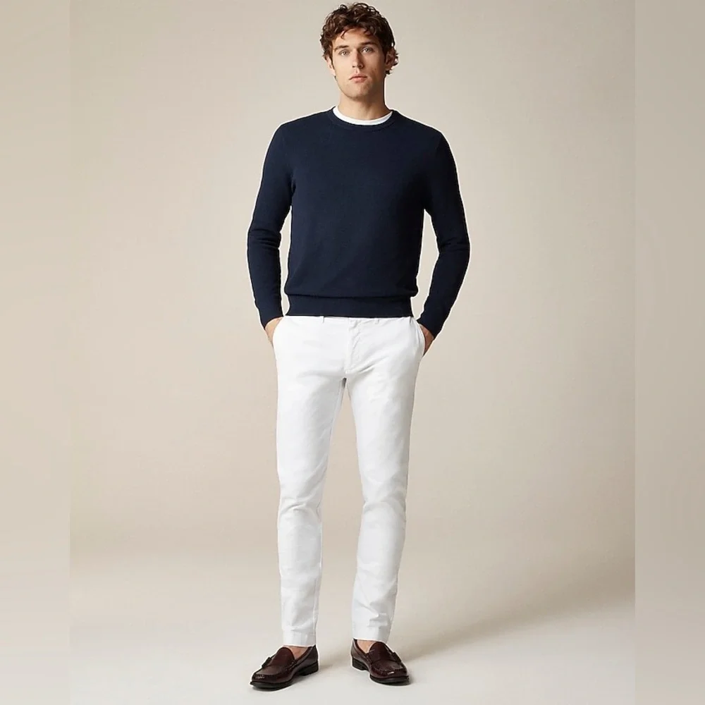 J.Crew 484 Slim-fit stretch chino pant in white size 30x32 NWT